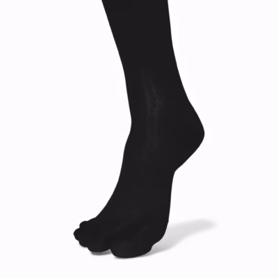 Bekväma Svarta Långa Tåstrumpor